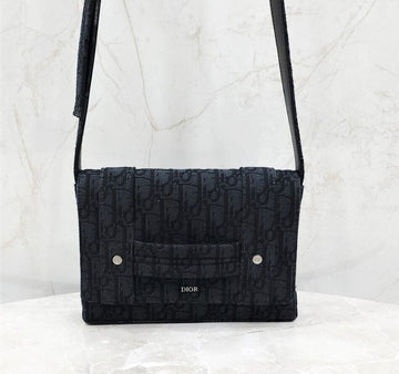 DIOR CD Oblique Jacquard Crossbody Bag 142809959 [P]