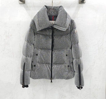MONCLER Damen Silber Perle Logo Gans Daunenjacke 152349823 [P]