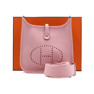 HERMES Evelyn 23 Rose Sakura Schultertasche III mit silberfarbenen Details H087941CK3Q 159019857 [P]