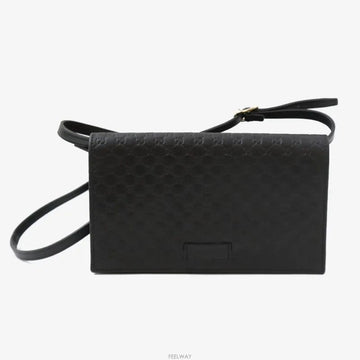 Gucci Microshima Crossbody Bag Black 466507 159020902 [P]