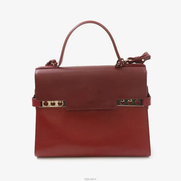 DELVAUX トートバッグ クロスボディ レッド ゴールド 9586724908 159021010 [P]
