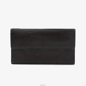 LOUIS VUITTON トレゾール エピ 長財布 ブラック 9586805139 159021648 [P]