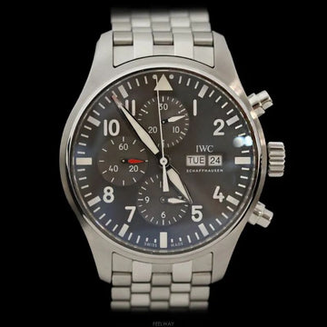 IWC Pilot Spitfire Chronograph Stahl Grau 43MM 9576158738 159024340 [P]