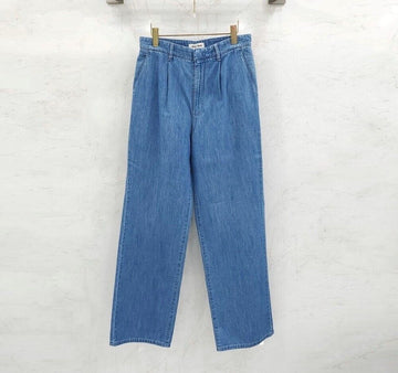 Miu Miu Chambray Denim Pants Classic Blue GWP471 150101459 [P]