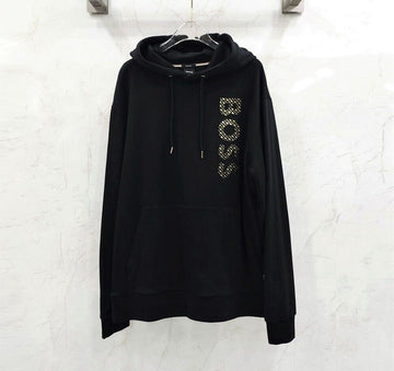 HUGO BOSS Französisches Terry Baumwolle Monogramm Field Logo Hoodie 137609730 [P]