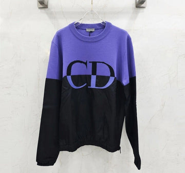 Dior Wool Nylon CD Logo Purple Knit 124798877 [P]
