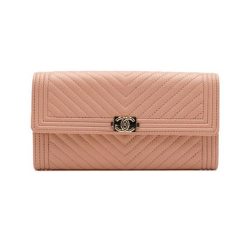 CHANEL Damen Long Flap Geldbörse aus rotem Caviar Leder A80286 159067740 [P]