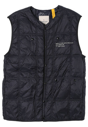 Moncler Packable Down Vest Navy Blue 145561281 [P]