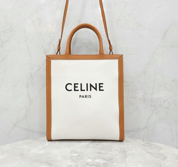 Celine Small Vertical Cabas Canvas Natural Tan 192082BNZ 155799860 [P]
