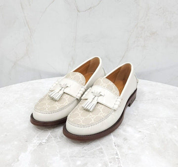 Gucci gg Supreme GG Supreme Tassel Canvas Leather Loafer 694866 149806597 [P]