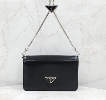 Prada Triangle Logo Brushed Mini Shoulder Bag 1BD307 149586653 [P]