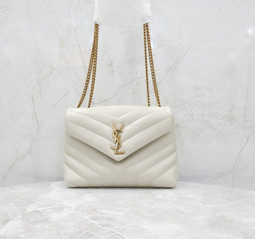 Saint Laurent Monogram Matelassé Lulu Chain Shoulder Bag Small 494699 155799301 [P]