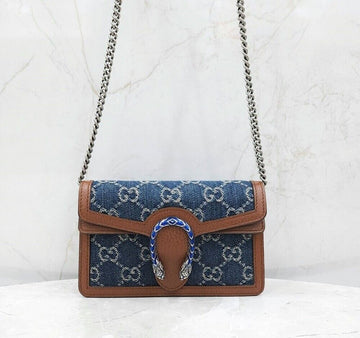 Gucci Dionysus Super Mini Shoulder Bag Blue Denim 476432 149806714 [P]