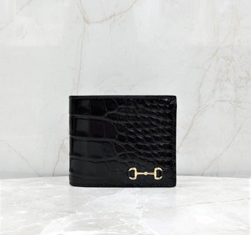 GUCCI GG Limited Edition Krokodil Horsebit Geldbörse 700462 147373037 [P]