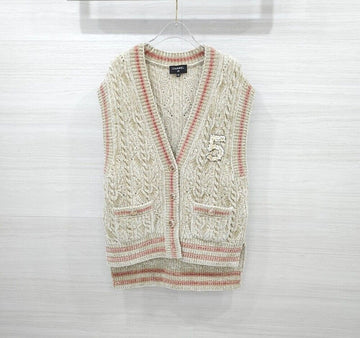 CHANEL ミックスドファイバー ナンバー5 ベスト ピンク P73530 156463998 [P]