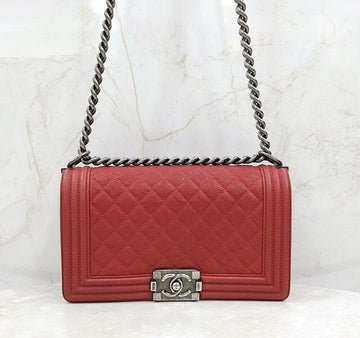 CHANEL Boys Kaviar Ketten Klappen Tasche 23. Serie A67086 150314960 [P]