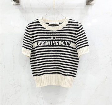 Dior Marni Short Sleeve Sweater Ecru 354S19AM154 145738087 [P]
