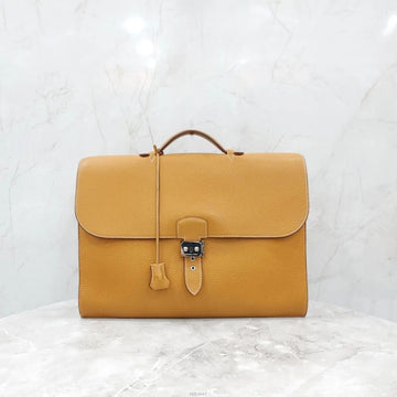 Hermes Depeche 40 Briefcase Sesame Gold 159083481 [P]