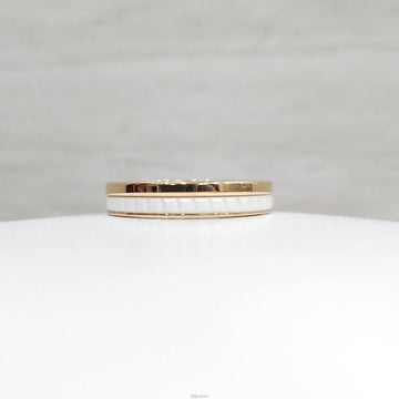 BOUCHERON クワトロ ダブル ホワイト エディション バンド リング 52号 JAL00238 157602652 [P]