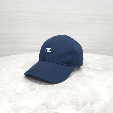 Celine Baseball Cap Cotton Gabardine Marine L 01C969P 157603233 [P]