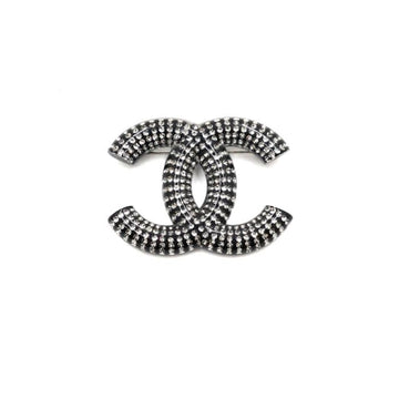 CHANEL Black Resin Crystal CC Brooch 21 Season AA64914 159086653 [P]
