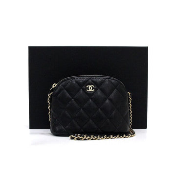 CHANEL Timeless Classic Half Moon Mini Black Caviar Crossbody Bag with Gold CC Logo aa66629 159088196 [P]