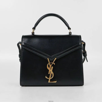 SAINT LAURENT カサンドラ トップハンドル ショルダーバッグ ブラック 623930 159088766 [P]