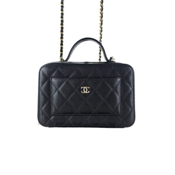 CHANEL コスメティック ヴァニティ キャビア トップハンドル ショルダーバッグ クロスバッグ AP4778 14982 159088770 [P]
