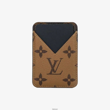 Louis Vuitton Magnetic Card Holder Monogram Reverse Canvas M25654 159089306 [P]