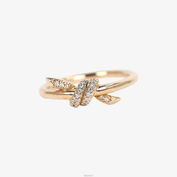 TIFFANY & CO 18K ノート ダイヤ リング 18K イエローゴールド B1009K061 159089316 [P]