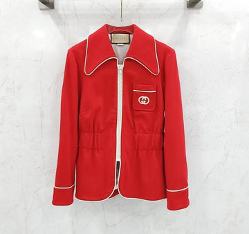 Gucci Interlocking Jersey Zip-Up Jacket 653411 153291541 [P]