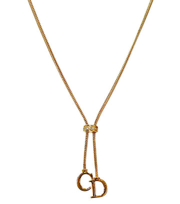 DIOR キュービック CD ゴールド ネックレス 65670 159098947 [P]