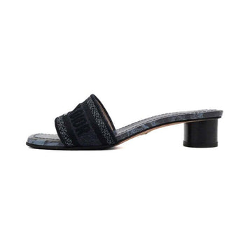 DIOR Blau Multi-Farben Bestickte Denim Mules Damensandalen Slipper aa66609 159099493 [P]