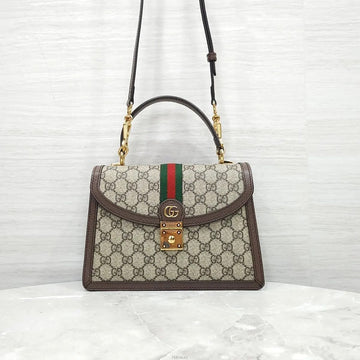 GUCCI Web kleine Henkeltasche beige Ebano 651055 159105787 [P]