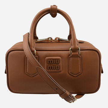 MIU MIU Arkad tote bag cognac 5BB142 ACR3 F0046 159107741 [P]