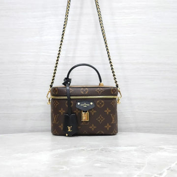 Louis Vuitton Monogram Vanity PM Tote Chain Shoulder Bag M47128 157616230 [P]