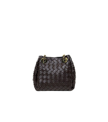 Bottega Veneta Small Brown Leather Parachute Shoulder Bag 66317 159122041 [P]