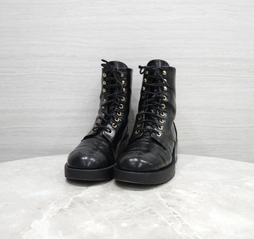 CHANEL レースアップブーツ G39162 156464754 [P]