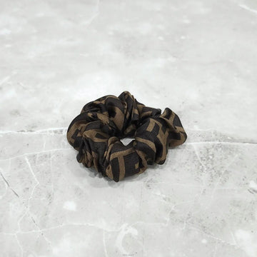 Fendi New FF Jacquard Silk Hair Scrunchie 157651782 [P]