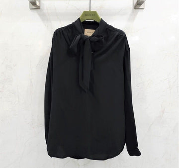 GUCCI ボウネックシルクブラウス 740513 123666315 [P]