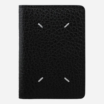 MAISON MARGIELA スティッチフォールドカード財布 ブラック 159123217 [P]
