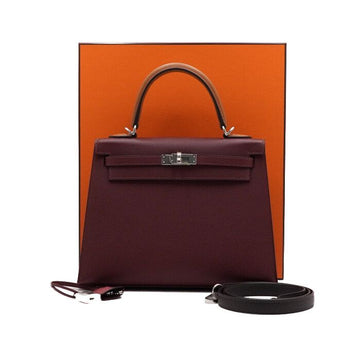 Hermes Kelly 25 VEAU EPSOM Tricolore Tote and Shoulder Bag H088060CKAF 159123234 [P]