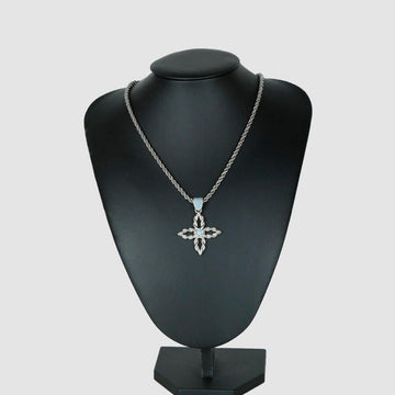 Louis Vuitton Flower Rope Pendant Turquoise Necklace 15018 159123373 [P]