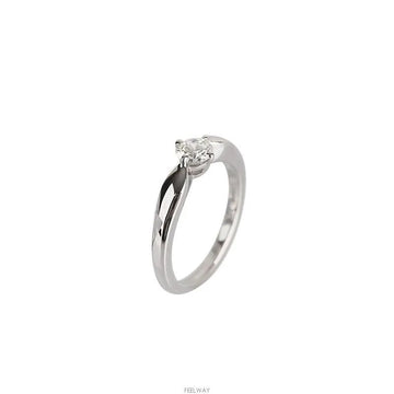 Bulgari Venetia Torcello Wedding Ring Platinum Diamond 1P 0.33CT Size 8 7241896508 75683715 [P]