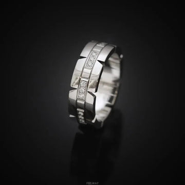 CARTIER 18K Tank Française 18K Weißgold Diamant 49 6MM 7241856177 75683737 [P]