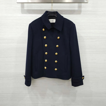 Celine Wool Chelsea Coat Navy 2M16B998K 157698919 [P]