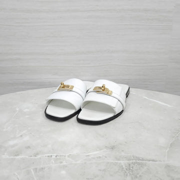 Hermes Julia Kelly Buckle Sandals Blanc H232129Z 157648702 [P]