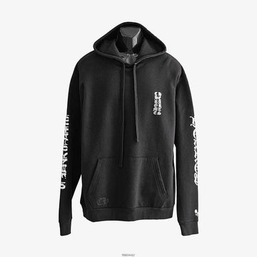 Chrome Hearts Silver Vertical Logo Hoodie Black HRB257009C 159123637 [P]