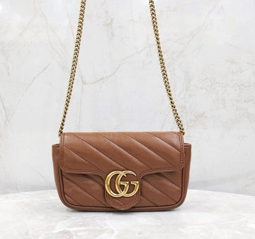 Gucci GG Marmont Supermini Chain Crossbody Bag 476433 149907397 [P]
