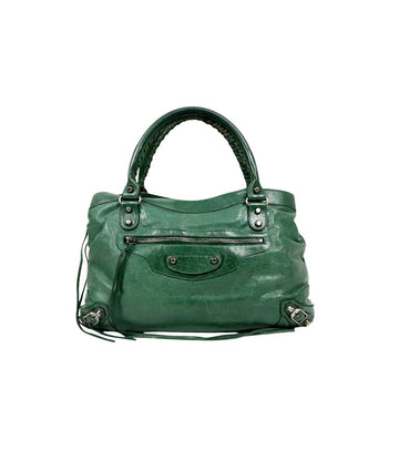 BALENCIAGA Grüne Motorhandtasche 59087 159124653 [P]